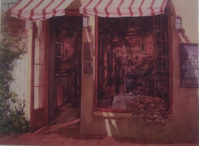 Cuadro _ lienzo en marco madera.