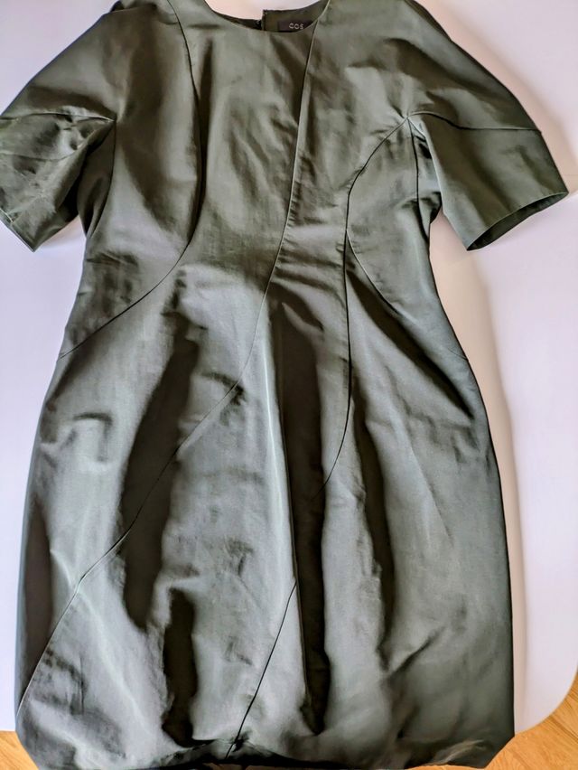 Abito verde scuro COS tg M