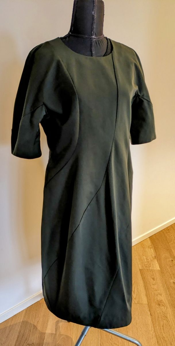 Abito verde scuro COS tg M
