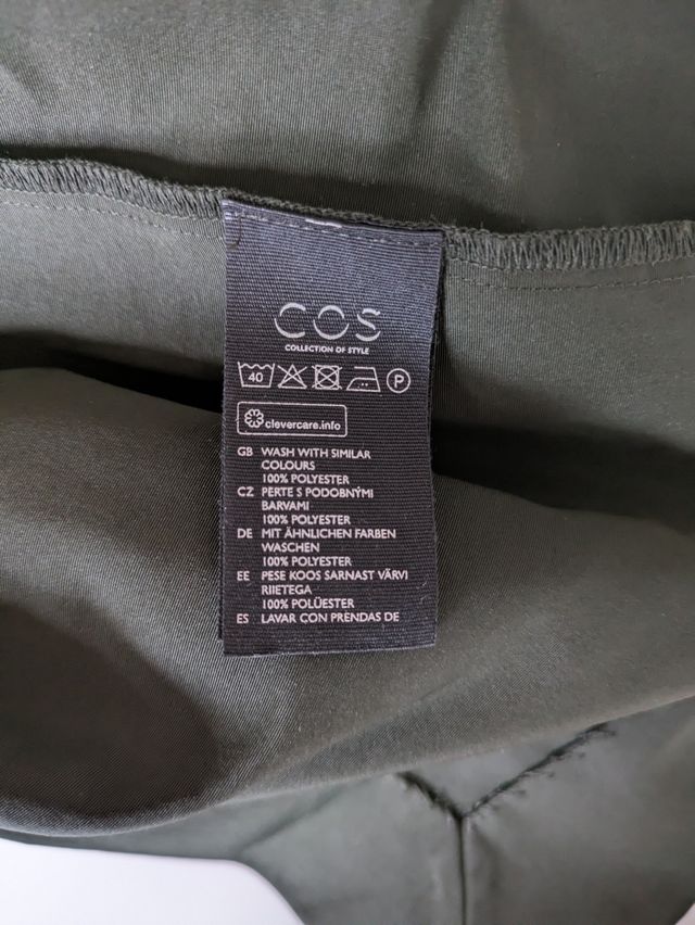 Abito verde scuro COS tg M