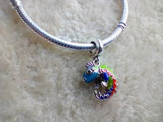 Charm camaleón plata de ley