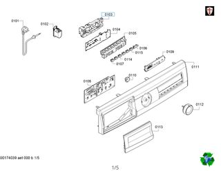BALAY cubeta pieza superior jabonera lavadora