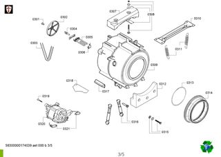 BALAY cubeta pieza superior jabonera lavadora