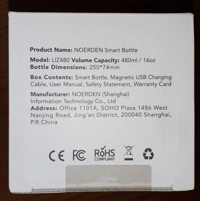 Bottiglia Termica Intelligente Auto sterilizzante