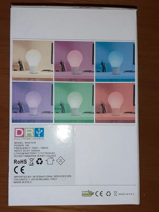 Lampada Smart a Led Multicolore con Speaker