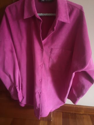 Camisa rosa oversize