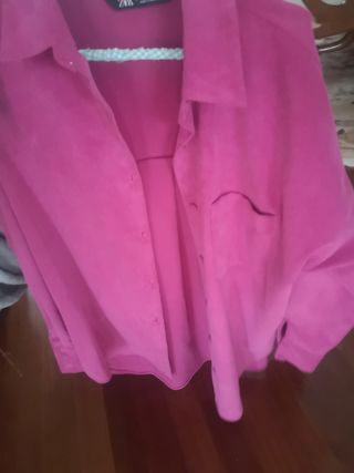 Camisa rosa oversize