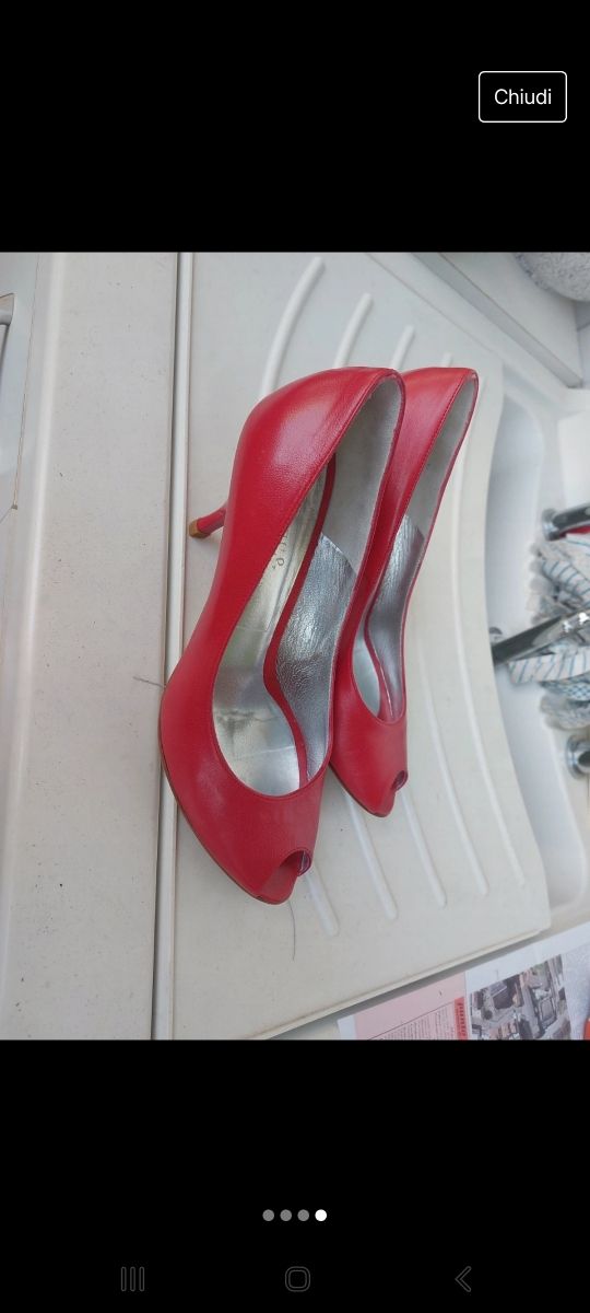 Scarpe donna 38 rosse