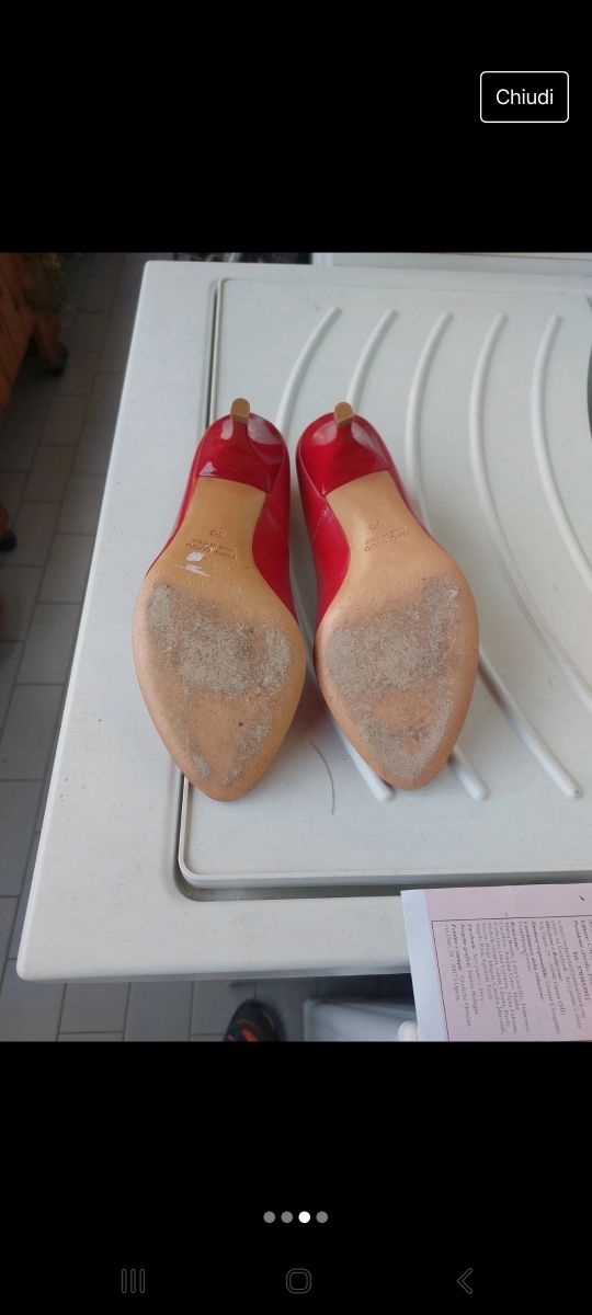 Scarpe donna 38 rosse