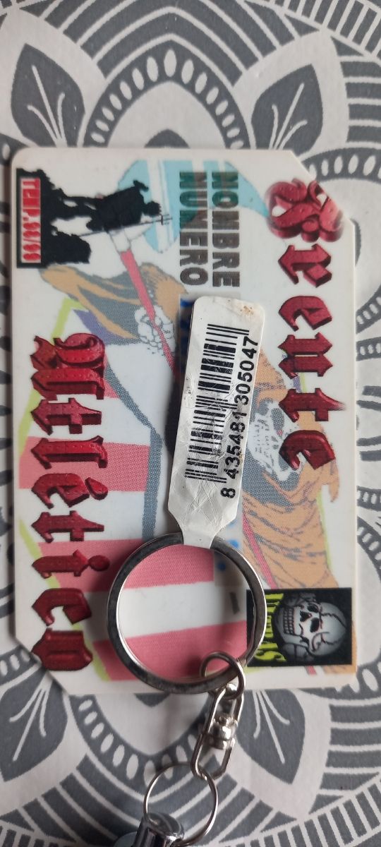 Carnet frente atletico 98/99