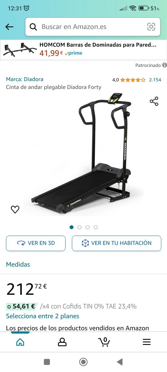 CINTA DE ANDAR PLEGABLE DIADORA