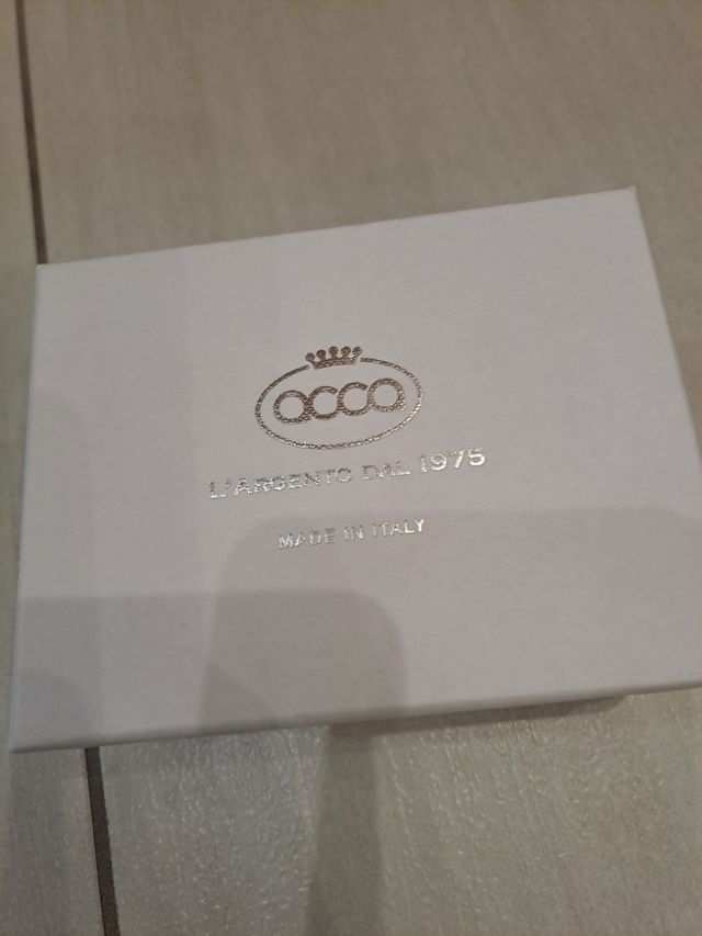 Ornamento placcato Argento Acca