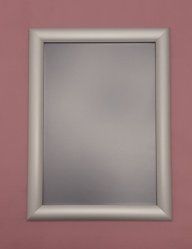 Marco aluminio plata A4 (22 x 29,7cm) NUEVO