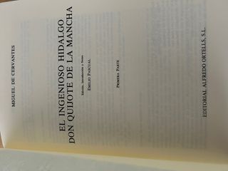 libro don quijote M.Cervantes