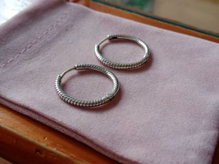 Pendientes aro Moments plata 