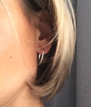 Pendientes aro Moments plata 