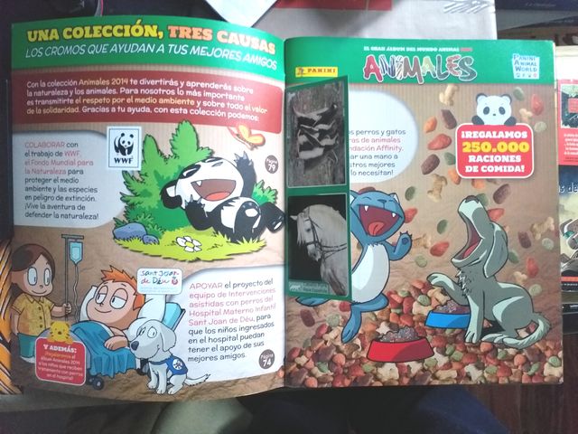 Álbum de autocolantes Animals 2014 (Panini)