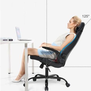 SILLA AM-MRC66 CON MASAJE COLOR ROJA