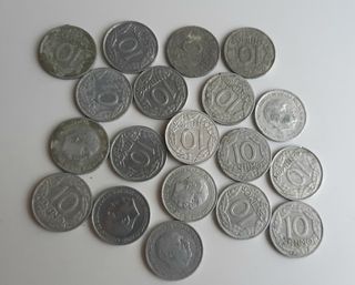 Lote monedas 10 céntimos