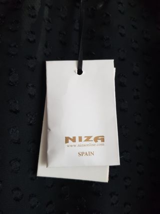 Blusa nueva Niza talla S amplia negra