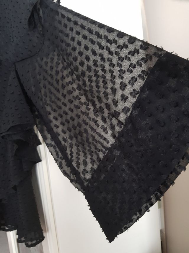 Blusa nueva Niza talla S amplia negra