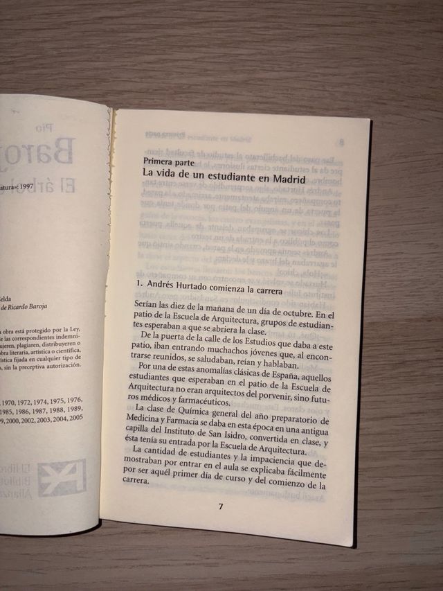 El árbol de la ciencia de Pío Baroja