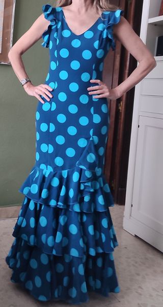 Traje vestido flamenca gitana
