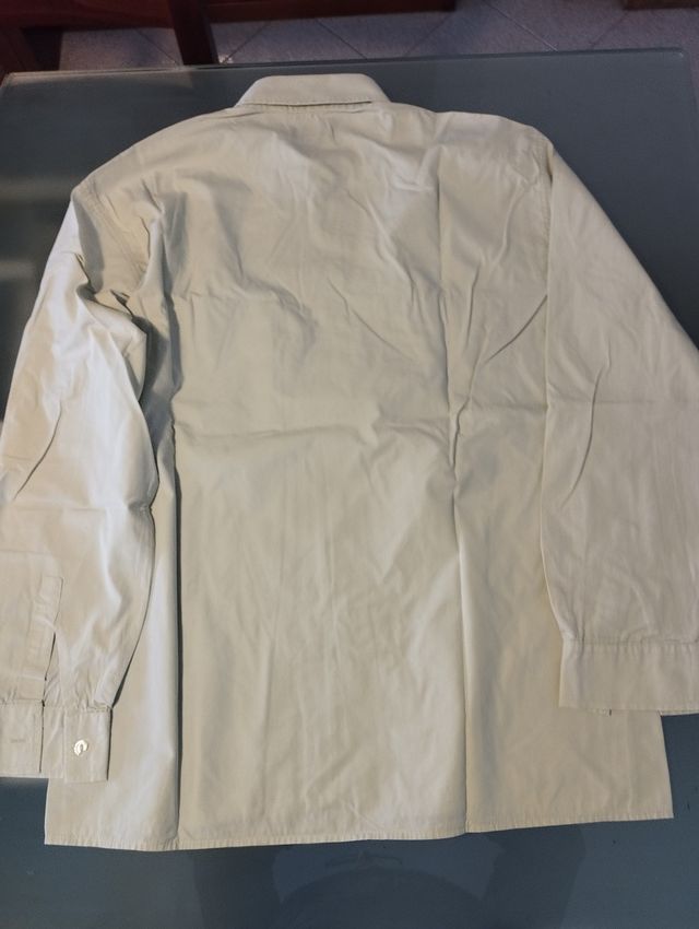 Camicia man. lunga grigia L