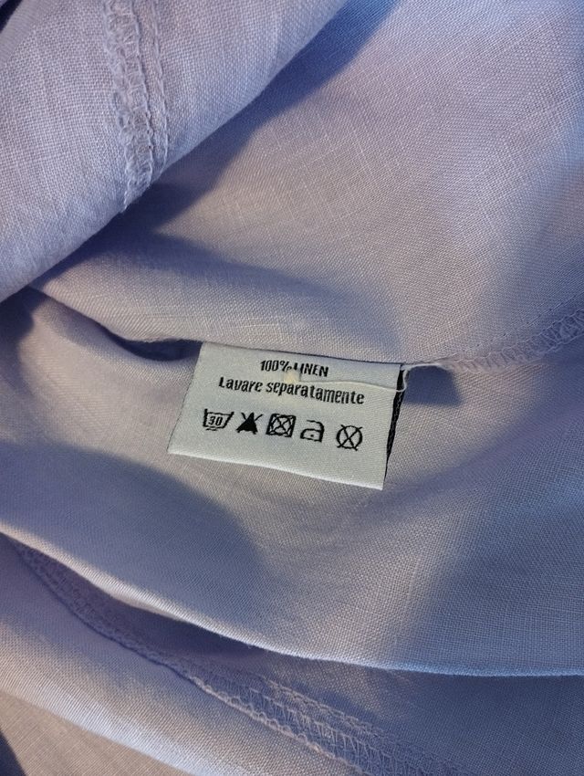 Camicia man. lunga viola L