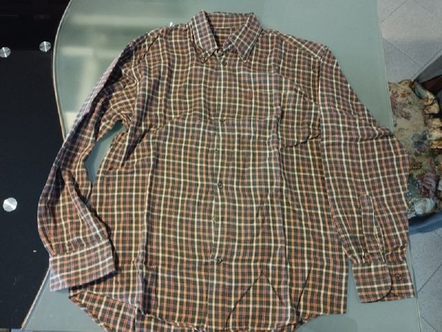 Camicia felpata marrone T46