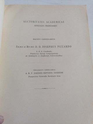 Liber Annualis Romae 1962 Pontificia Uni