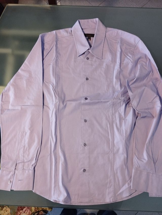 Camicia man. lunga fucsia L