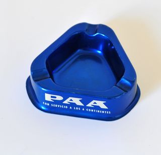Cenicero vintage, publicidad de PAA, PAN AM, Pan A