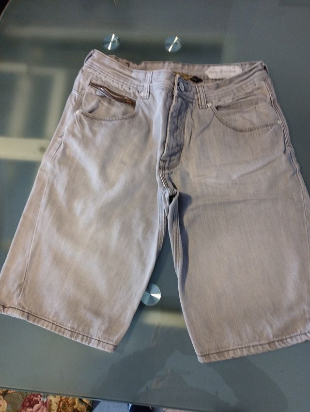Pantaloncini corti jeans grigi T. 48