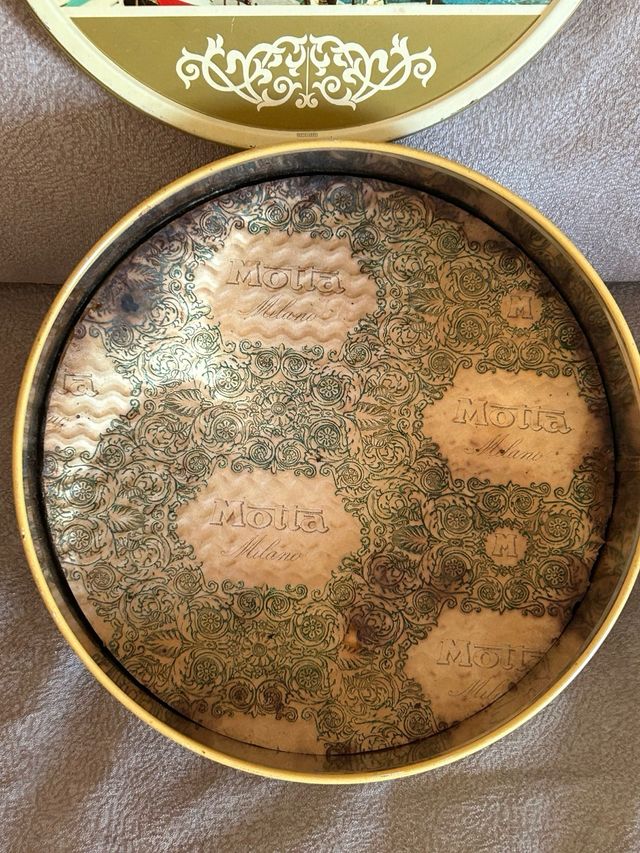 Scatola di latta Vintage della Motta