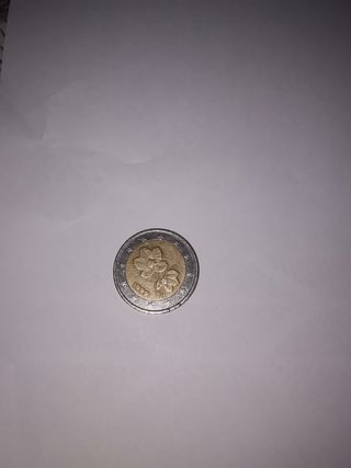 Moneda 2€ 1999 Finlandia Flor Frambuesa Amarilla
