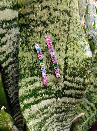 Pendientes Zara strass multicolor nuevos