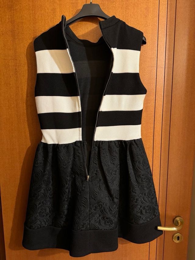 Vestito bianco e nero elegante I don’t care 