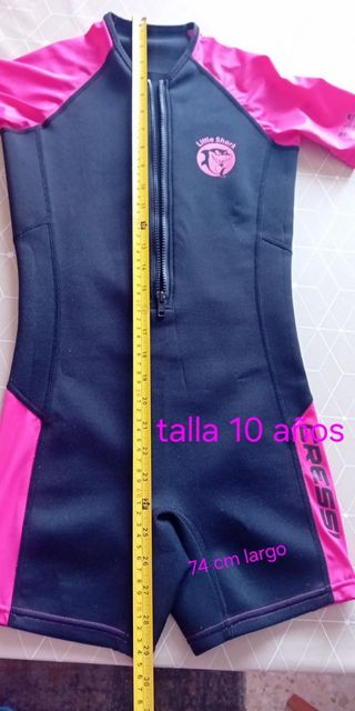Traje neopreno niña talla 10 años