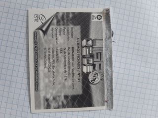 Cromo Ronaldo 02/03 ultimos fichajes