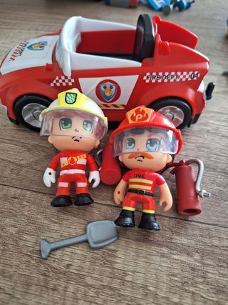 Coche bomberos pin y pon