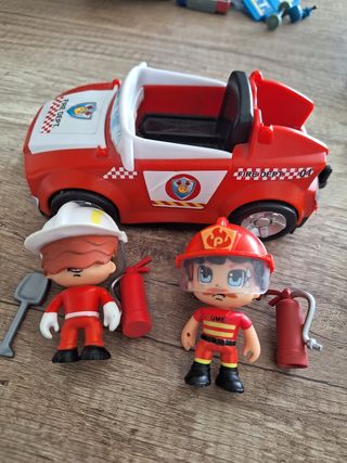 Coche bomberos pin y pon