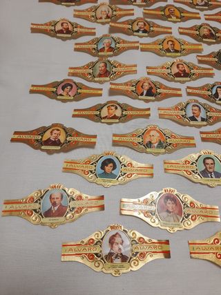 Lote vitolas serie literatos 