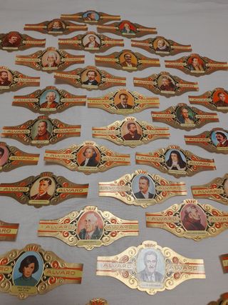 Lote vitolas serie literatos 