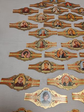 Lote vitolas serie literatos 