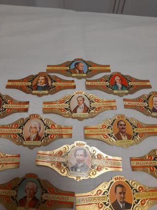 Lote vitolas serie literatos 