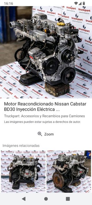 Motor Nissan trade turbo