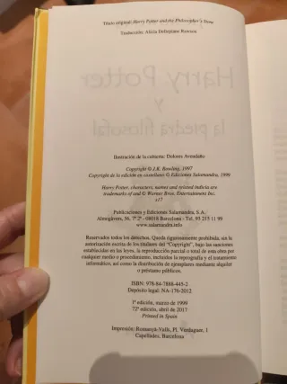 Harry Potter y la piedra filosofal
