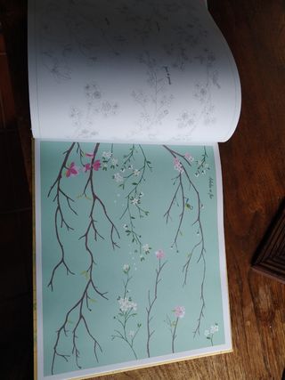 Jardín con vida y color. Transferibles