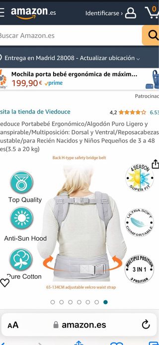 Mochila portabebe
